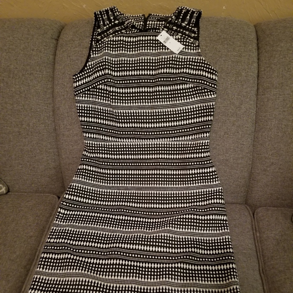 Banana Republic Black and White Dress